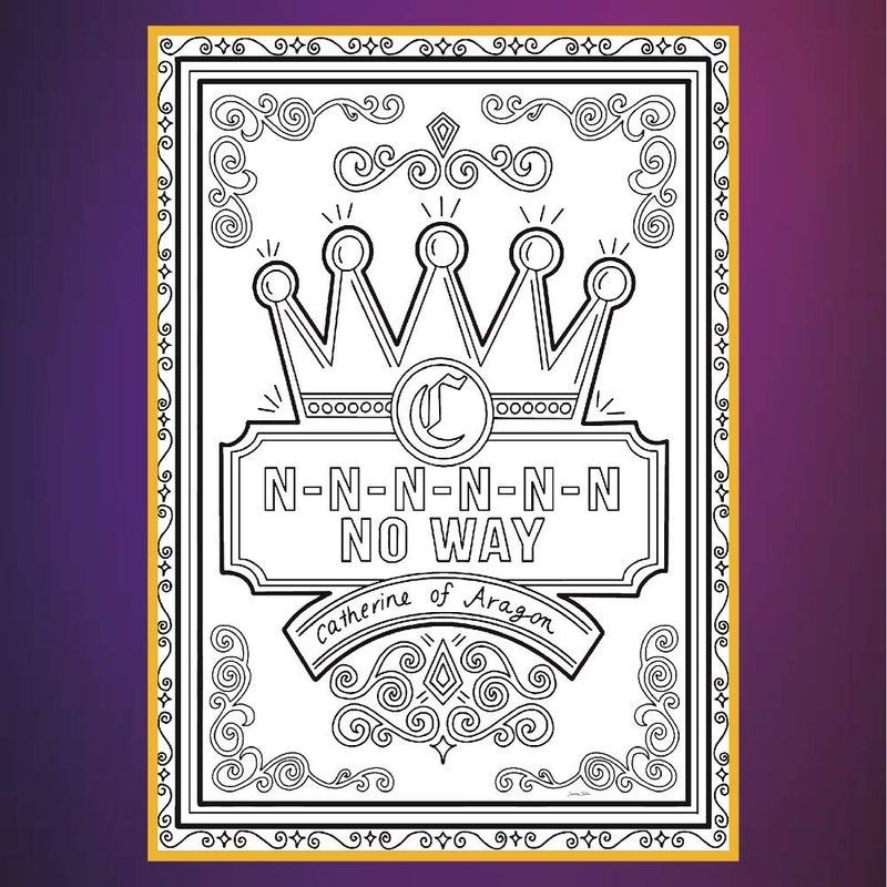 Coloring Broadway SIX -"All I Need is Six" Collection - Coloring Postcards - Hand-Drawn Illustrations by Coloring Broadway. Printed on Matte Card Stock. (5" x 7" - Set of 8 Individual Designs) - Image 2